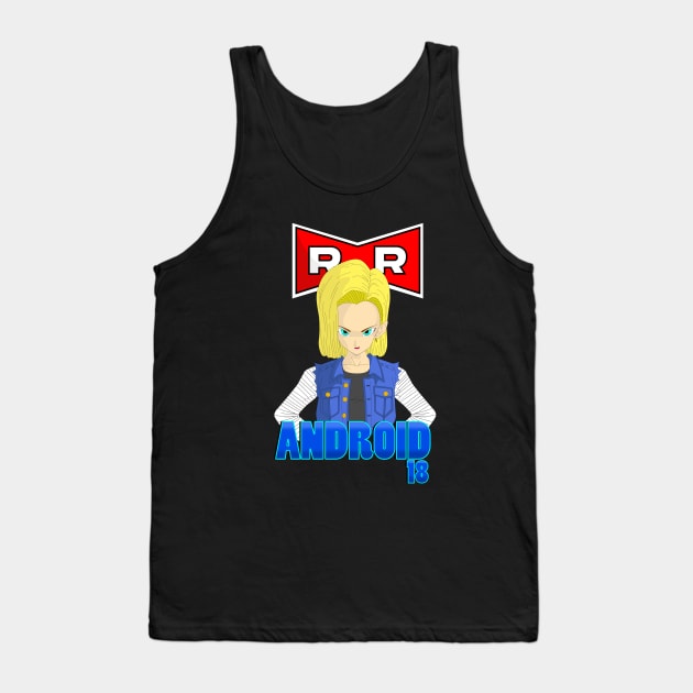 Dragonball Z Android 18 Tank Top by Dori